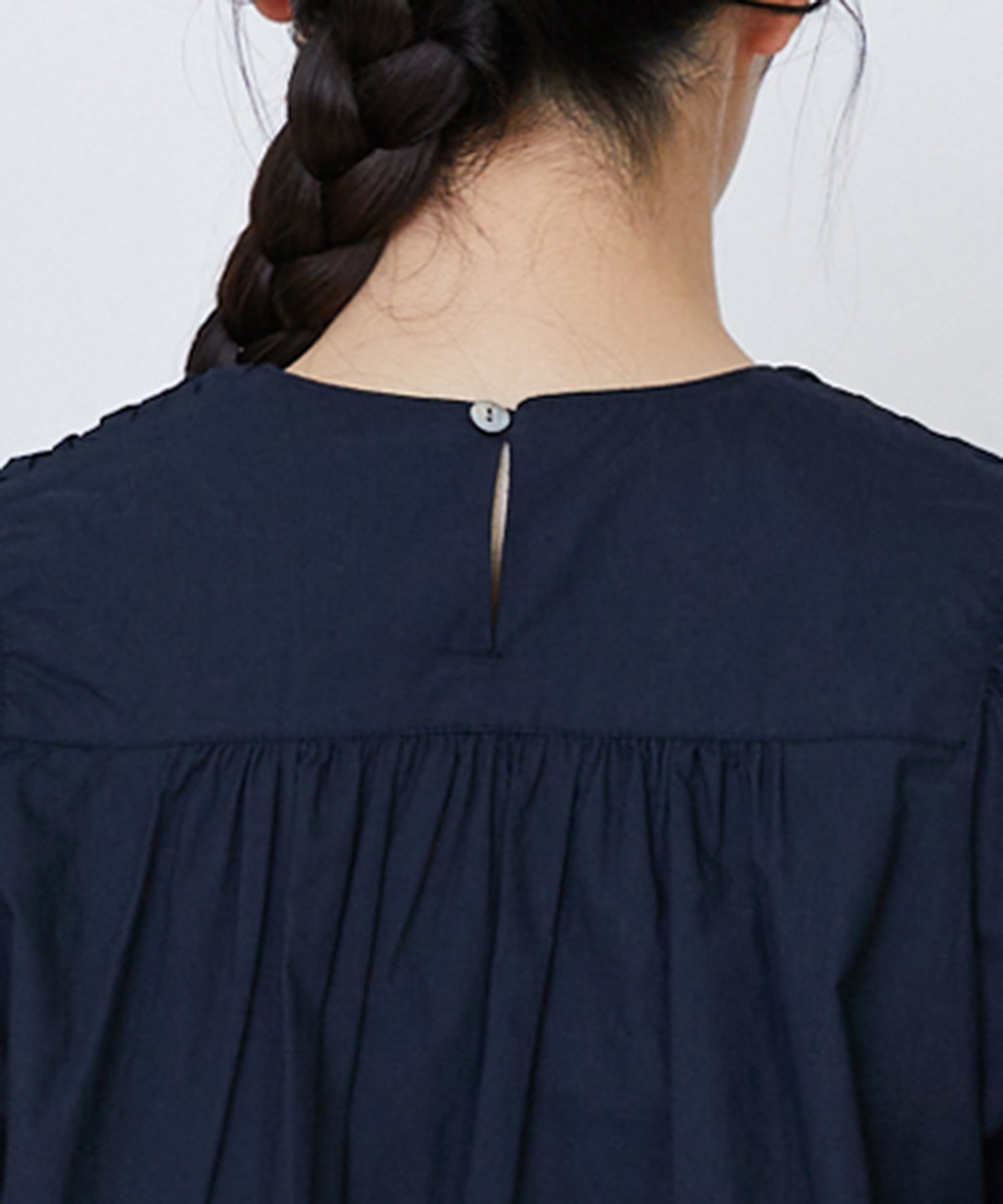 【LOISIR】｜2BUY10%OFF・3BUY20%OFF｜インドコットンポプリンハンドスモッキングブラウス 詳細画像 ブラック 21