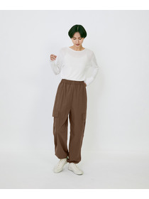 【LOISIR】｜2BUY10%OFF・3BUY20%OFF｜【MTサイズ有り】コットンポプリンパラシュートパンツ 詳細画像 ブラウン 20