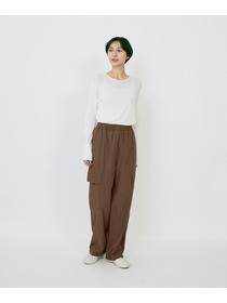 【LOISIR】｜2BUY10%OFF・3BUY20%OFF｜【MTサイズ有り】コットンポプリンパラシュートパンツ 詳細画像 ブラウン 23