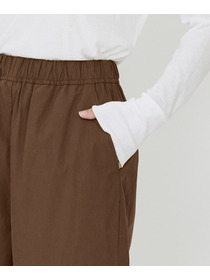 【LOISIR】｜2BUY10%OFF・3BUY20%OFF｜【MTサイズ有り】コットンポプリンパラシュートパンツ 詳細画像 ブラウン 35