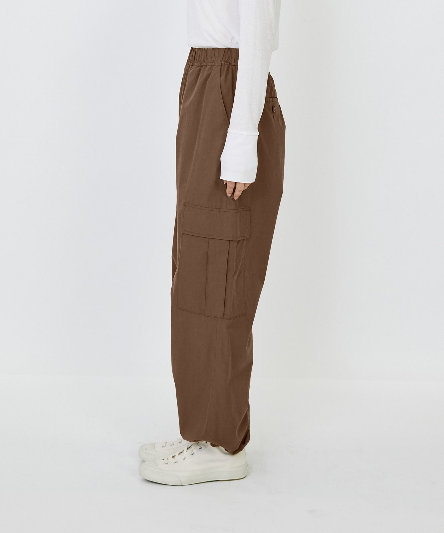 【LOISIR】｜2BUY10%OFF・3BUY20%OFF｜【MTサイズ有り】コットンポプリンパラシュートパンツ 詳細画像 ブラウン 28