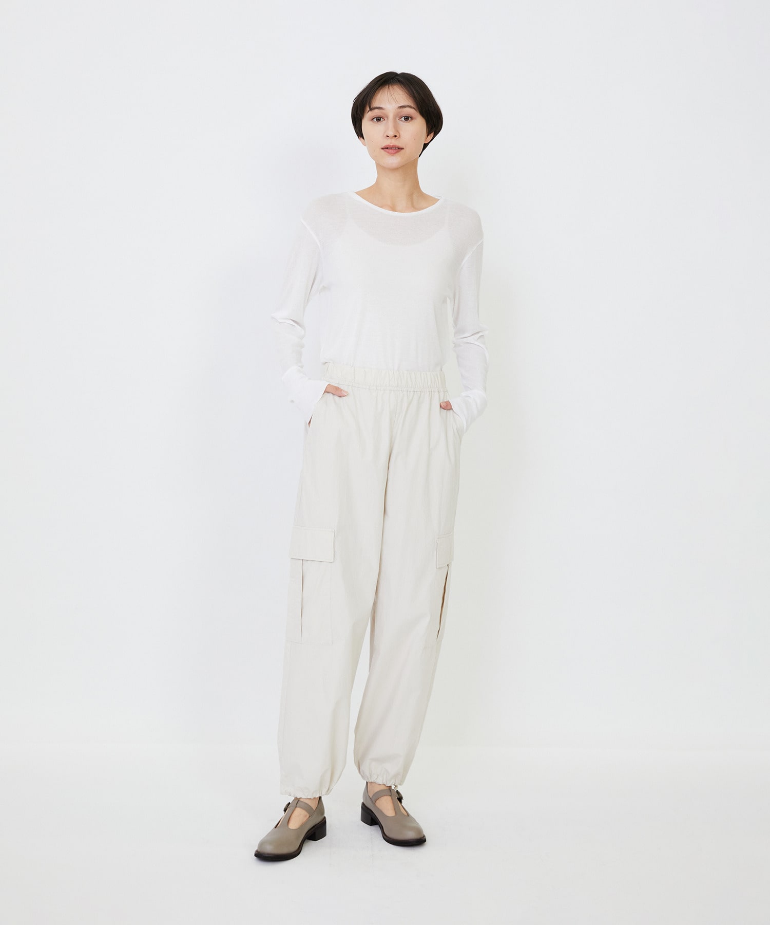 【LOISIR】｜2BUY10%OFF・3BUY20%OFF｜【MTサイズ有り】コットンポプリンパラシュートパンツ 詳細画像 ブラウン 3