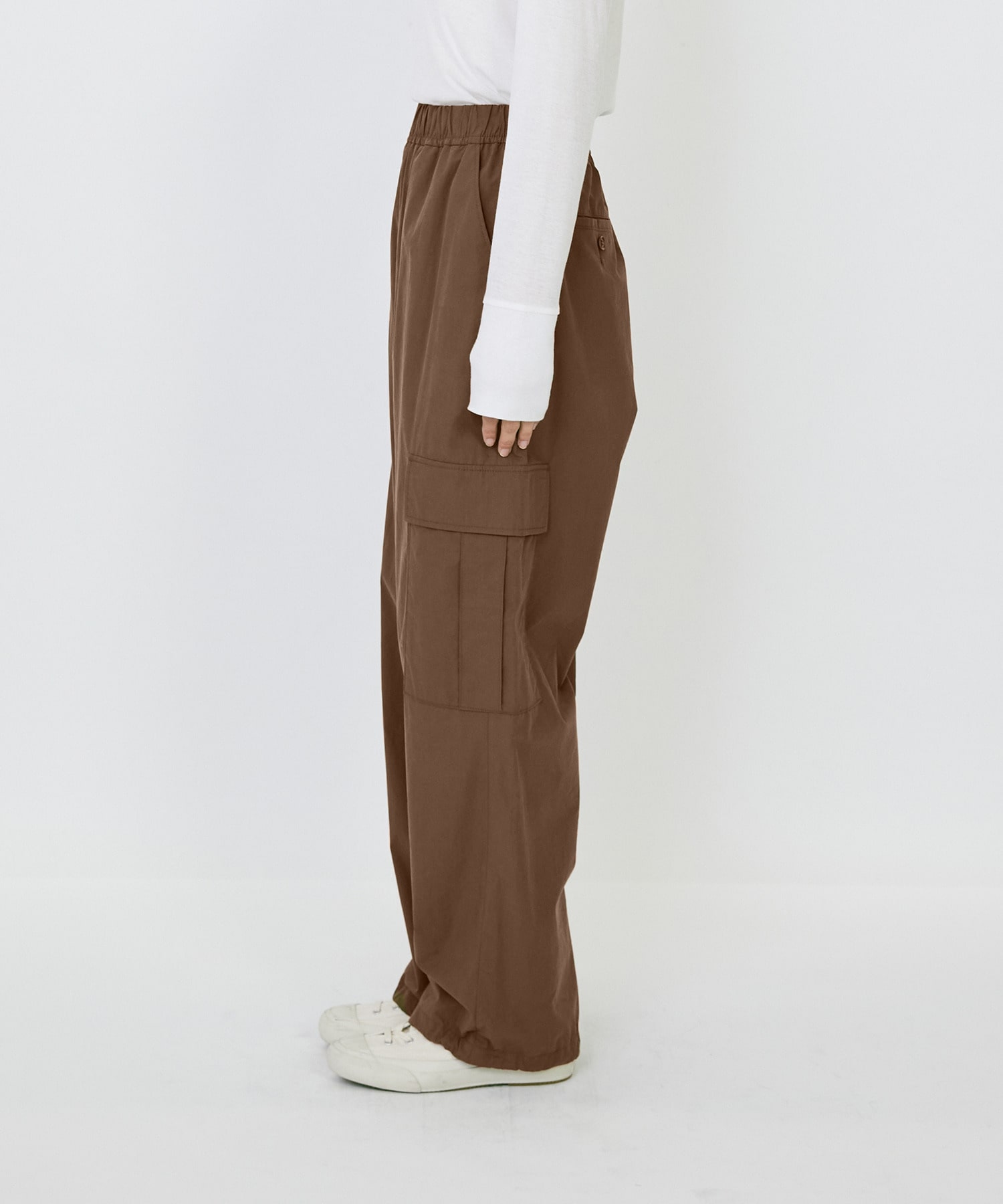 【LOISIR】｜2BUY10%OFF・3BUY20%OFF｜【MTサイズ有り】コットンポプリンパラシュートパンツ 詳細画像 ブラウン 31