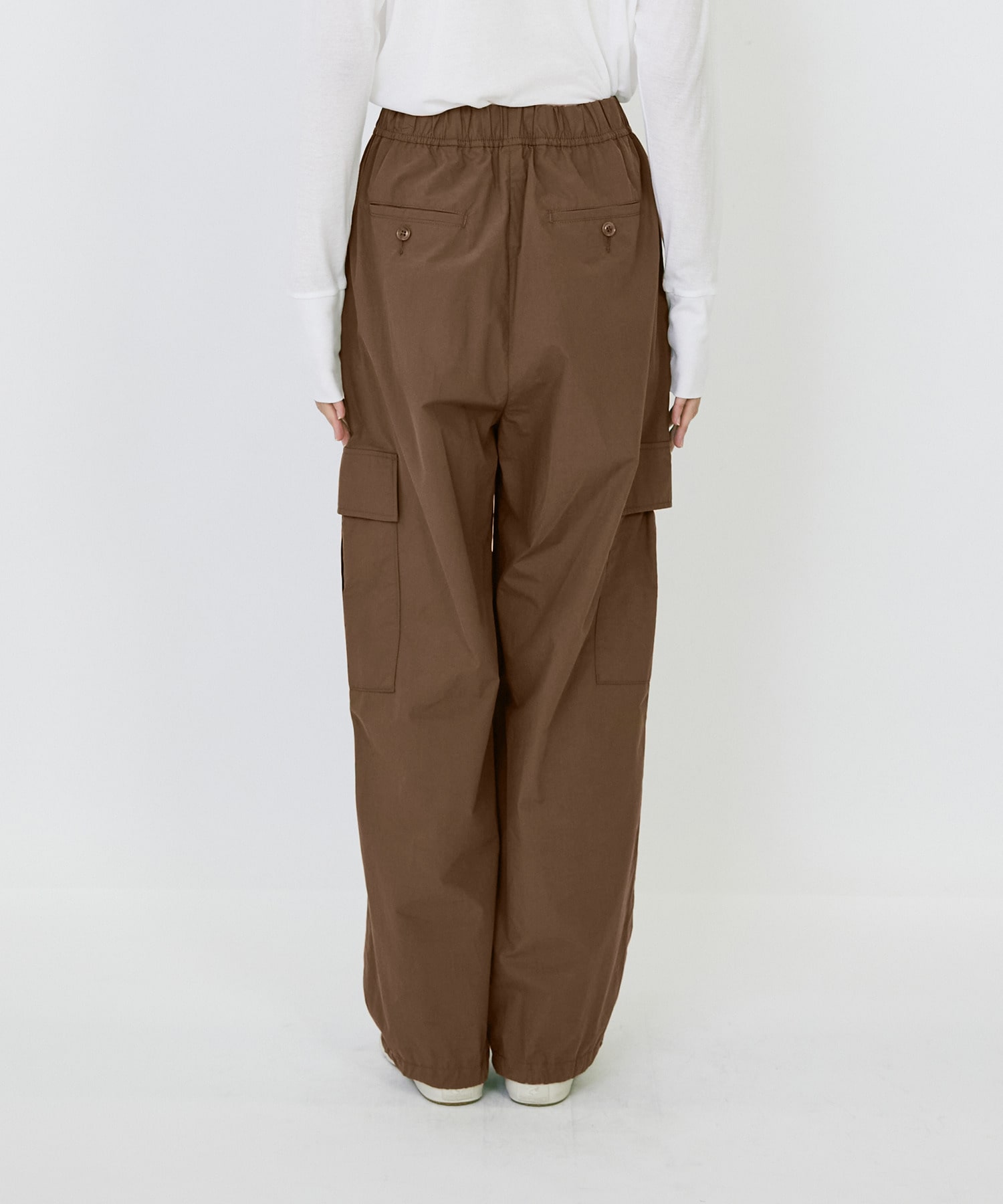 【LOISIR】｜2BUY10%OFF・3BUY20%OFF｜【MTサイズ有り】コットンポプリンパラシュートパンツ 詳細画像 ブラウン 32