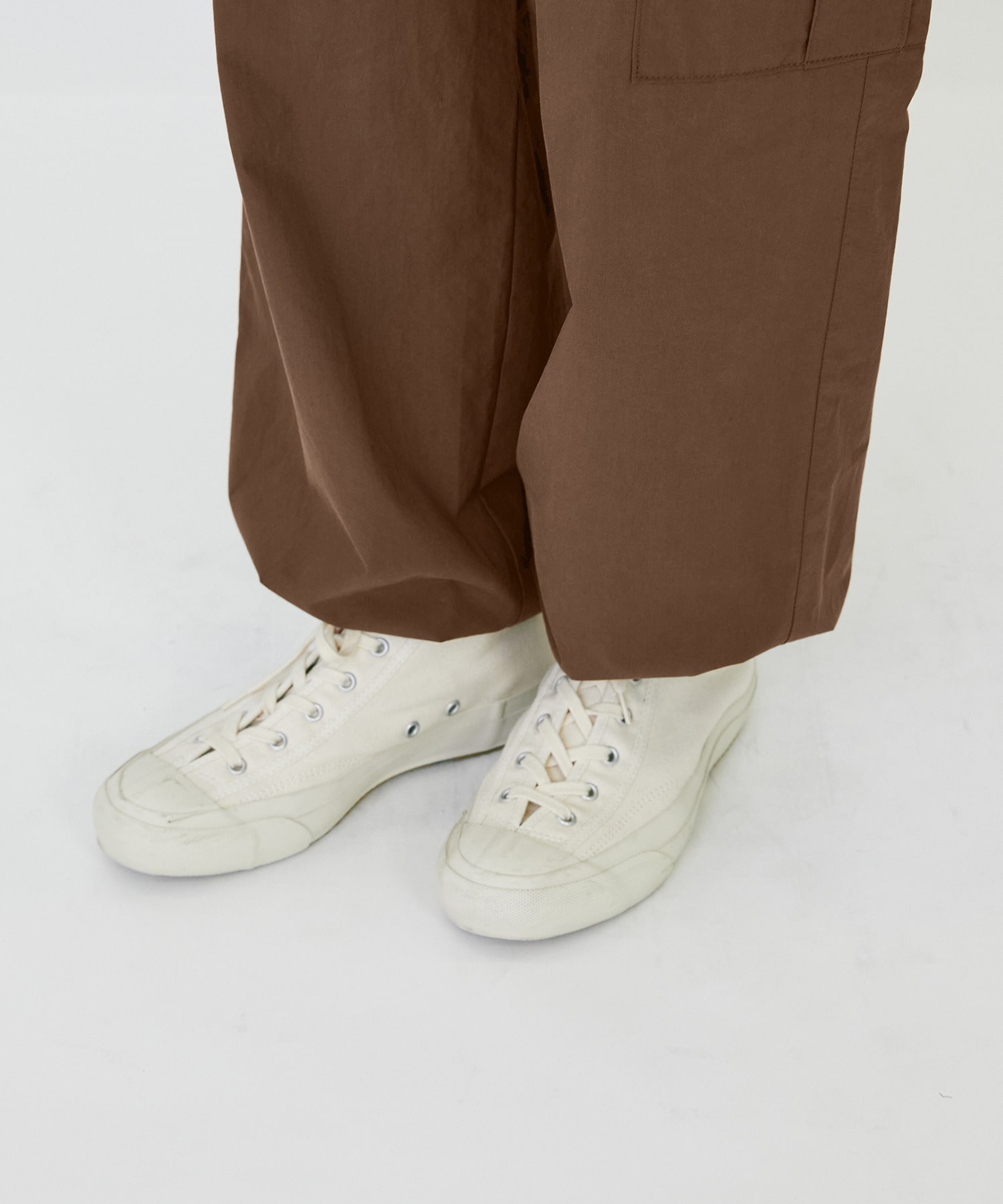 【LOISIR】｜2BUY10%OFF・3BUY20%OFF｜【MTサイズ有り】コットンポプリンパラシュートパンツ 詳細画像 ブラウン 37