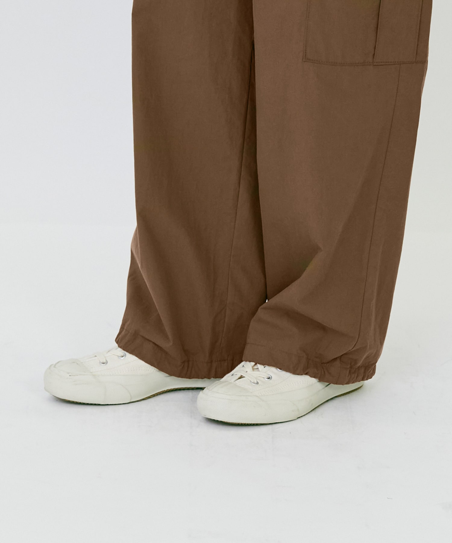 【LOISIR】｜2BUY10%OFF・3BUY20%OFF｜【MTサイズ有り】コットンポプリンパラシュートパンツ 詳細画像 ブラウン 38