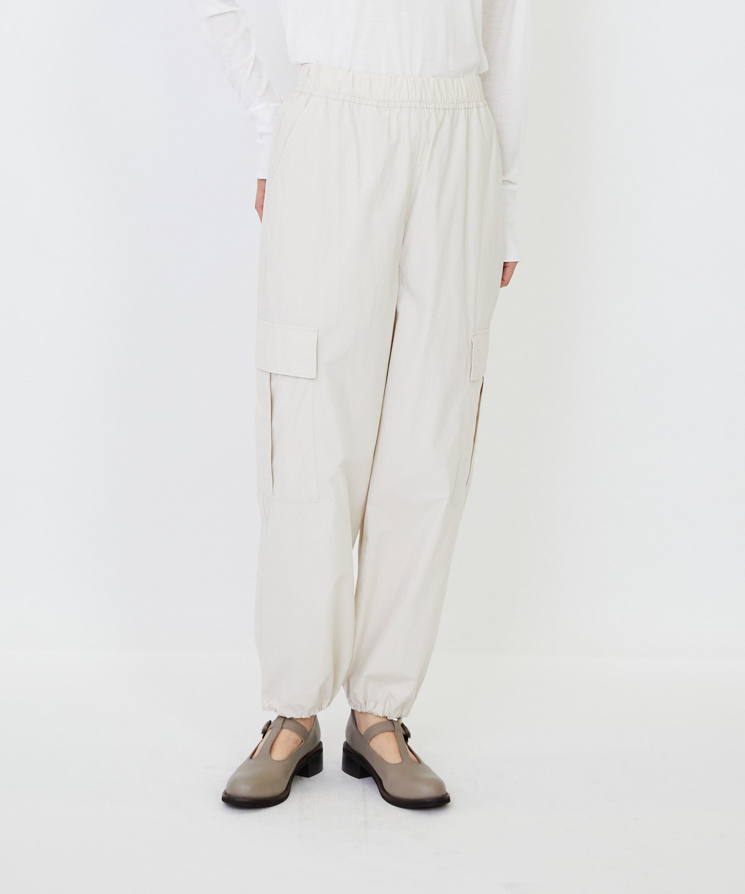 【LOISIR】｜2BUY10%OFF・3BUY20%OFF｜【MTサイズ有り】コットンポプリンパラシュートパンツ 詳細画像 ベージュ 1