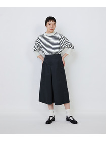 【LOISIR】【MTサイズ有り】エステルコットンタフタミモレスカート 詳細画像 ブラック 13