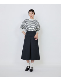 【LOISIR】【MTサイズ有り】エステルコットンタフタミモレスカート 詳細画像 ブラック 14