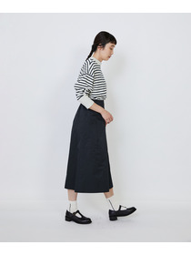 【LOISIR】【MTサイズ有り】エステルコットンタフタミモレスカート 詳細画像 ブラック 16