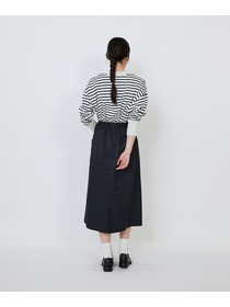 【LOISIR】【MTサイズ有り】エステルコットンタフタミモレスカート 詳細画像 ブラック 17