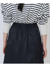 【LOISIR】【MTサイズ有り】エステルコットンタフタミモレスカート 詳細画像 ブラック 22