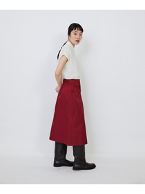 【LOISIR】【MTサイズ有り】エステルコットンタフタミモレスカート 詳細画像 ブラック 5