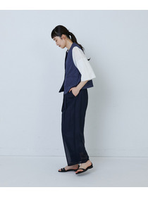 【LOISIR】リバティプリントオーバーダイベスト 詳細画像 ネイビー 5