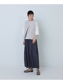 【LOISIR】コットンワッシャーローンベスト 詳細画像 ベージュ 2