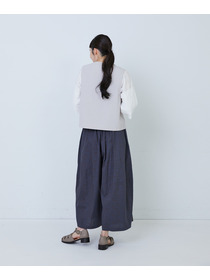 【LOISIR】コットンワッシャーローンベスト 詳細画像 ベージュ 6