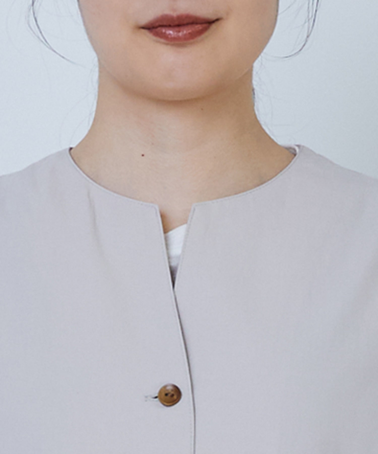 【LOISIR】コットンワッシャーローンベスト 詳細画像 ベージュ 10