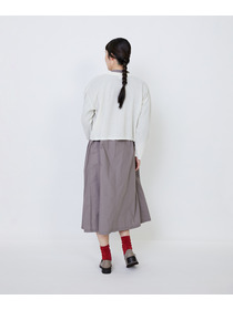 【LOISIR】エステルコットンリネンダブルジャカード編みショートカーディガン 詳細画像 ネイビー 5