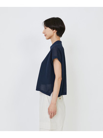 【LOISIR】エステルコットンリネンダブルジャカード編みニットポロ 詳細画像 レッド 22