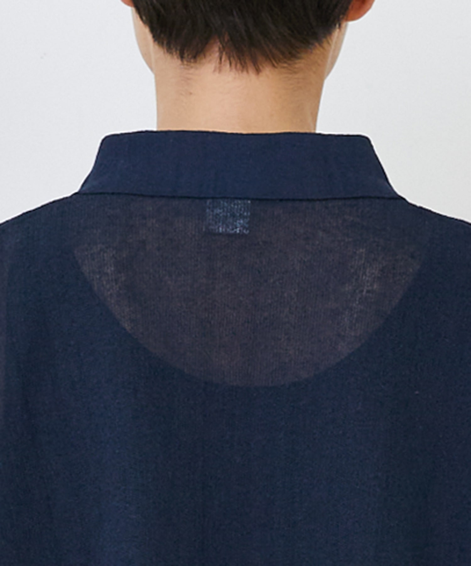 【LOISIR】エステルコットンリネンダブルジャカード編みニットポロ 詳細画像 レッド 25