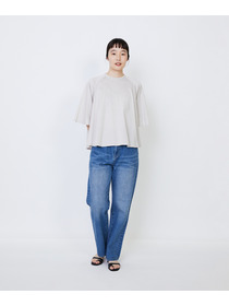 【LOISIR】オーガニックコットン天竺Aラインプルオーバー 詳細画像 ブラウン 1