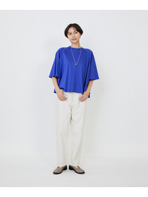 【LOISIR】オーガニックコットン天竺Aラインプルオーバー 詳細画像 ブラウン 10