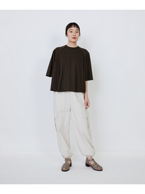 【LOISIR】オーガニックコットン天竺Aラインプルオーバー 詳細画像 ブラウン 18