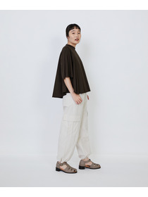 【LOISIR】オーガニックコットン天竺Aラインプルオーバー 詳細画像 ブラウン 20