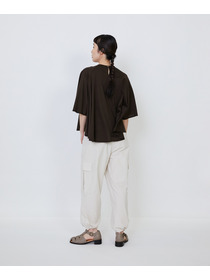 【LOISIR】オーガニックコットン天竺Aラインプルオーバー 詳細画像 ブラウン 21