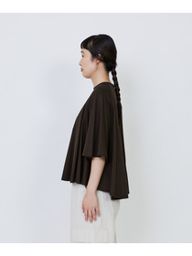 【LOISIR】オーガニックコットン天竺Aラインプルオーバー 詳細画像 ブラウン 23