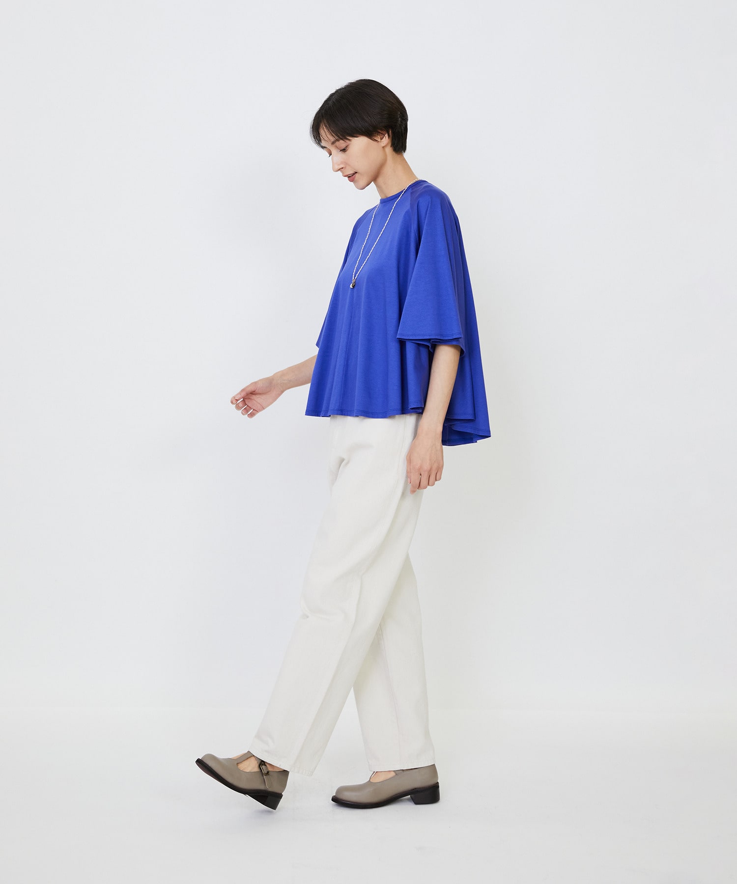 【LOISIR】オーガニックコットン天竺Aラインプルオーバー 詳細画像 ブラウン 12