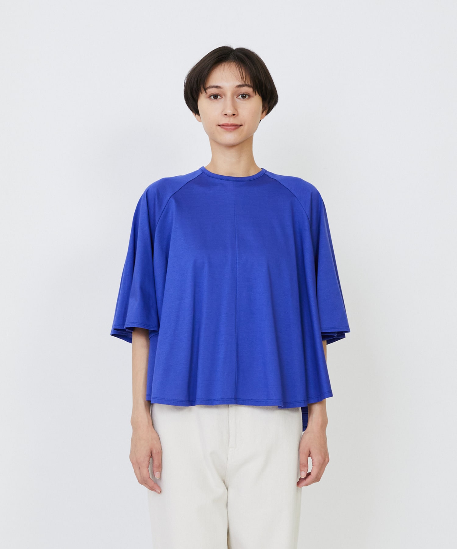 【LOISIR】オーガニックコットン天竺Aラインプルオーバー 詳細画像 ブラウン 14