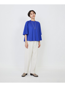 【LOISIR】バロックパール&times;天然石ラリエット風ネックレス 詳細画像 オフホワイト 1