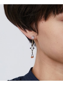 【LOISIR】｜2BUY10%OFF・3BUY20%OFF｜ステンドグラスモチーフ天然石ピアス 詳細画像 グリーン系その他 2