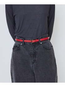 【LOISIR】細幅ベルト 詳細画像 ブラック 2