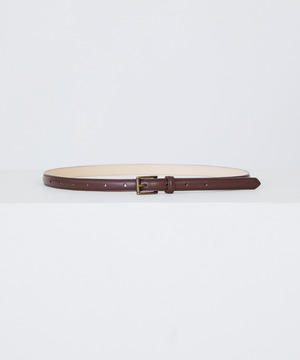 【LOISIR】細幅ベルト 詳細画像 ダークブラウン 1