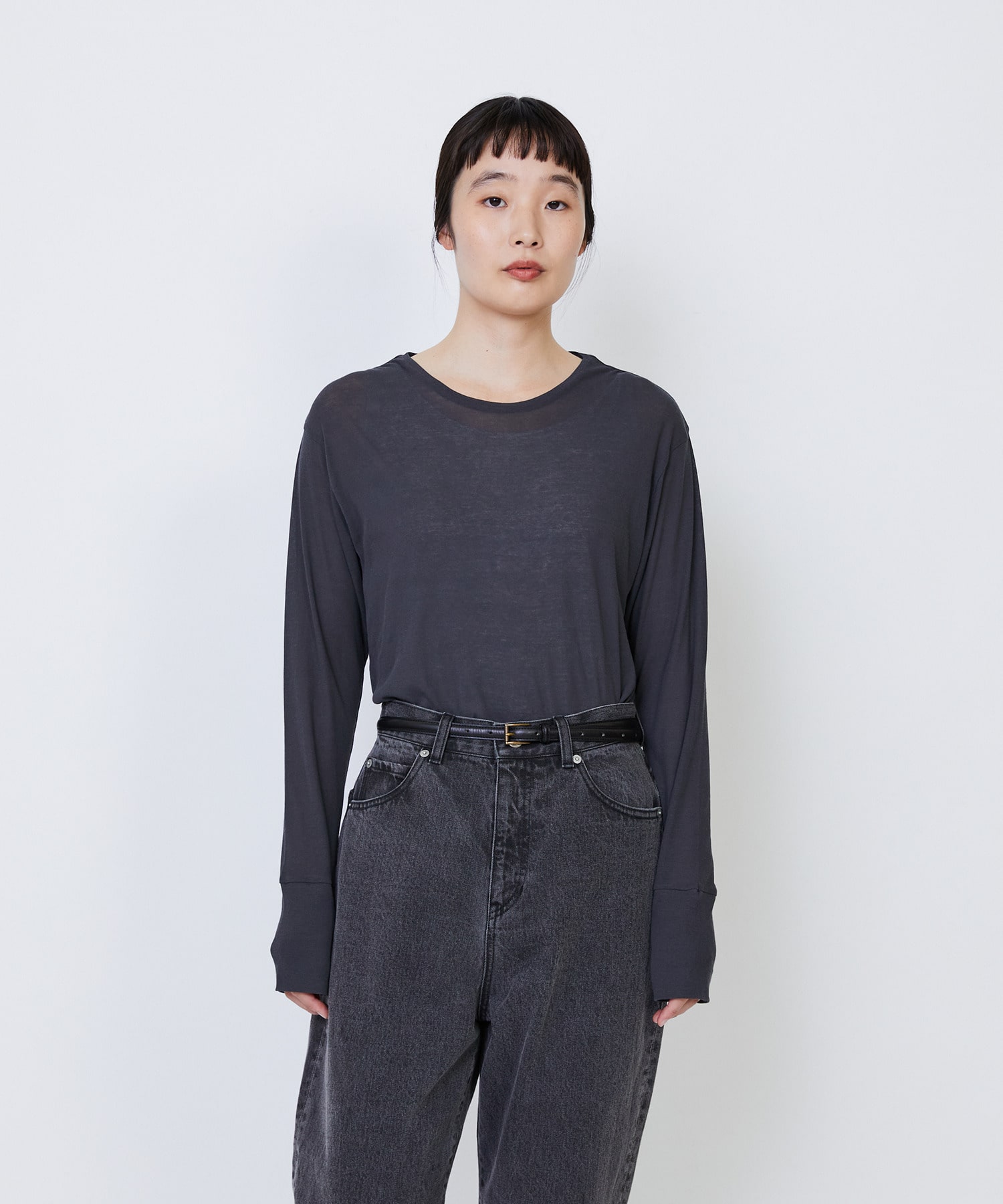 【LOISIR】細幅ベルト 詳細画像 ブラック 7