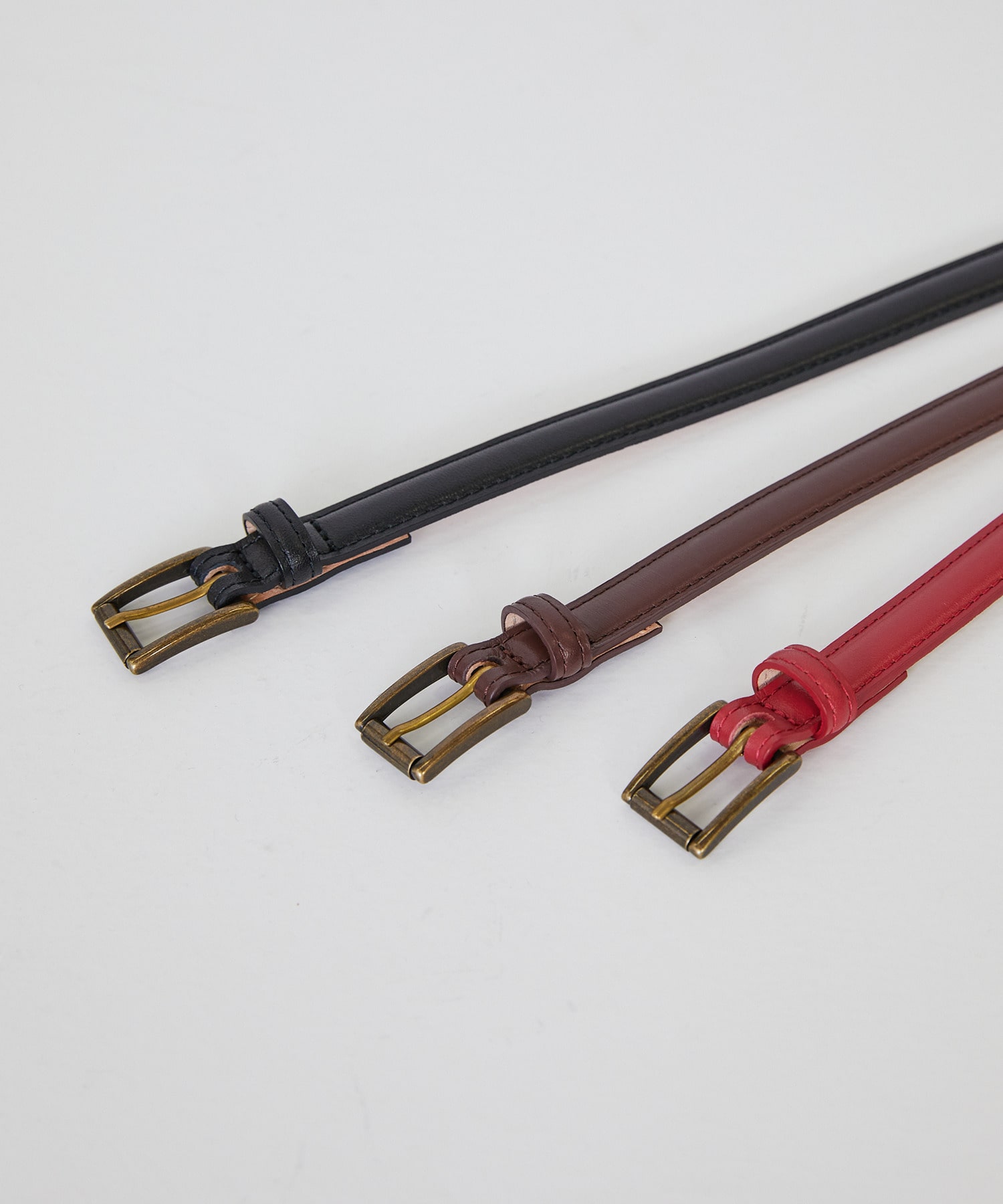 【LOISIR】細幅ベルト 詳細画像 ブラック 9