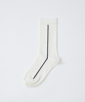 【LOISIR】｜2BUY10%OFF・3BUY20%OFF｜サイドラインソックス 詳細画像 ホワイト系その他 1