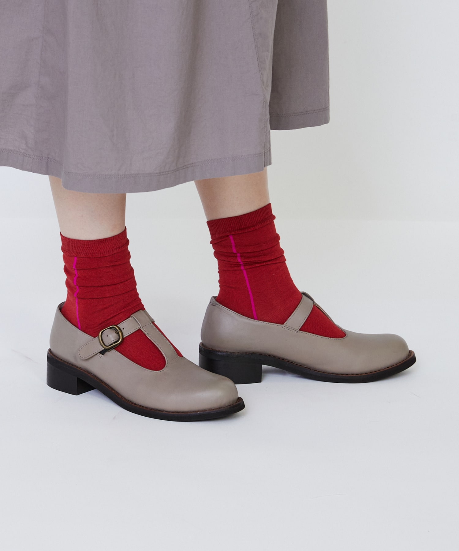 【LOISIR】｜2BUY10%OFF・3BUY20%OFF｜サイドラインソックス 詳細画像 レッド系その他 8