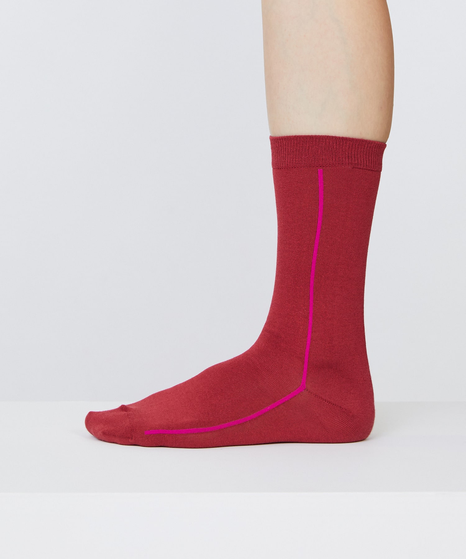 【LOISIR】｜2BUY10%OFF・3BUY20%OFF｜サイドラインソックス 詳細画像 レッド系その他 9