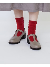 【LOISIR】Tストラップシューズ 詳細画像 ブラック 3