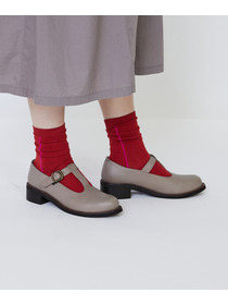 【LOISIR】Tストラップシューズ 詳細画像 ブラック 4