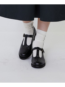 【LOISIR】Tストラップシューズ 詳細画像 ブラック 8