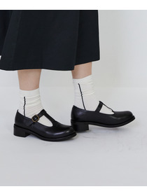 【LOISIR】Tストラップシューズ 詳細画像 ブラック 9