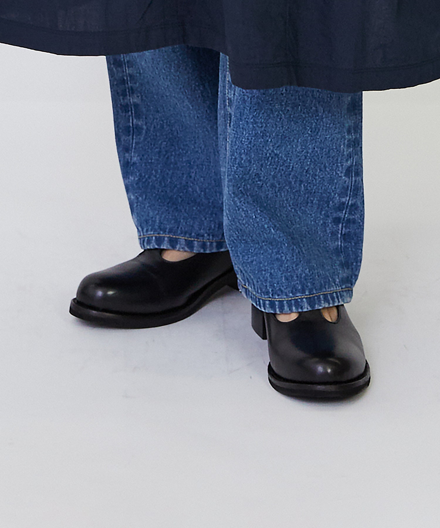 【LOISIR】Tストラップシューズ 詳細画像 ブラック 6