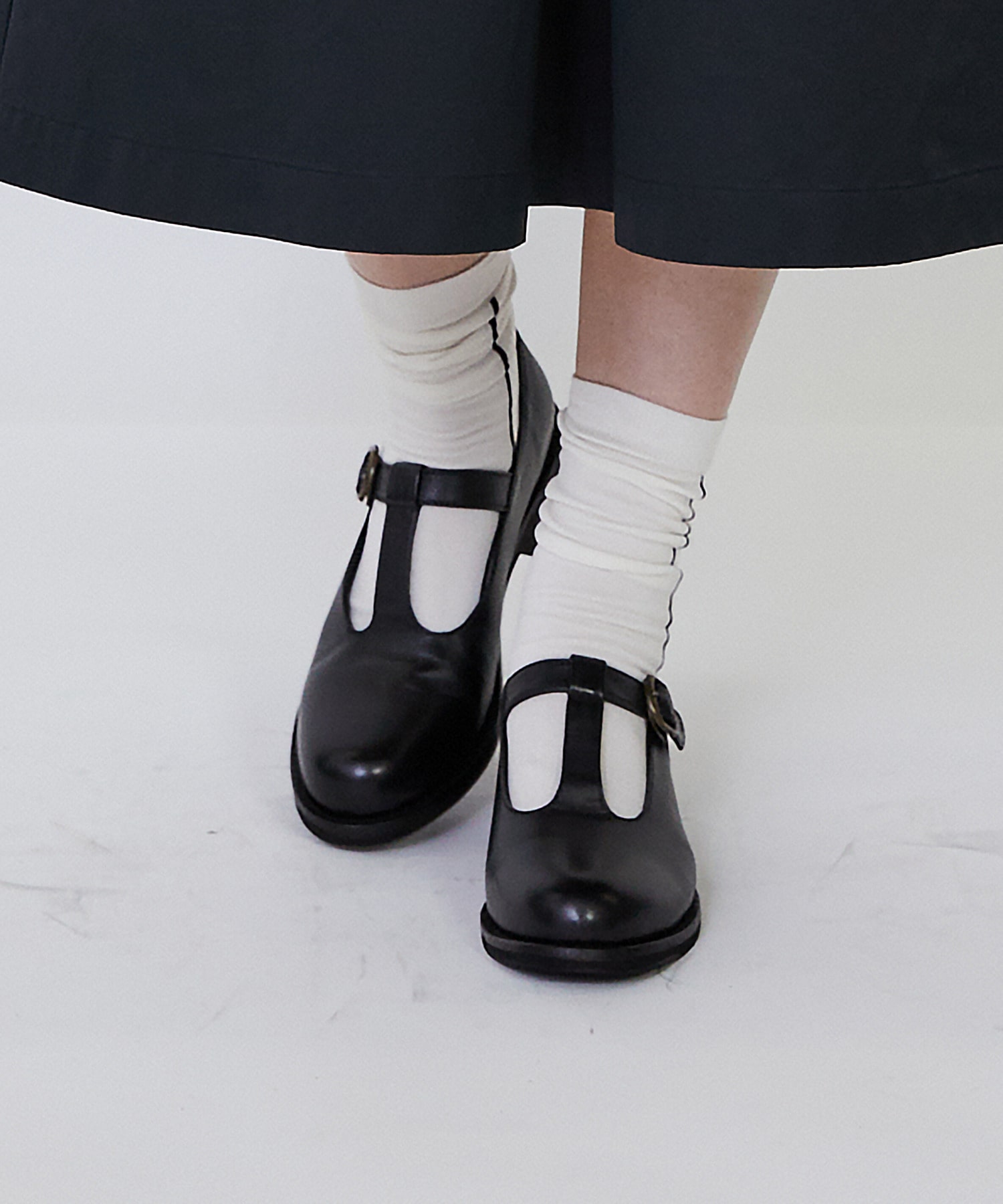 【LOISIR】Tストラップシューズ 詳細画像 ブラック 8