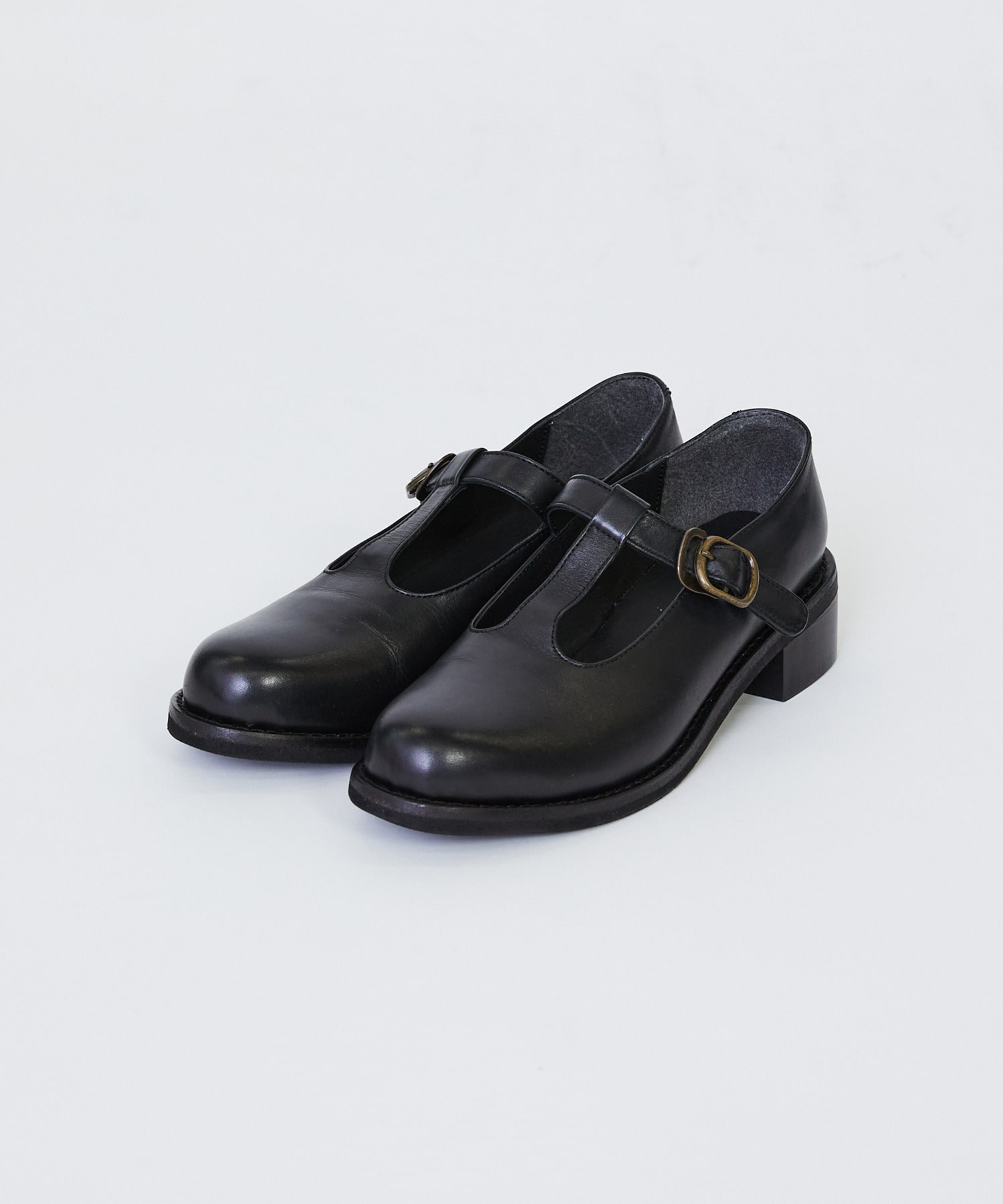 【LOISIR】Tストラップシューズ 詳細画像 ブラック 1