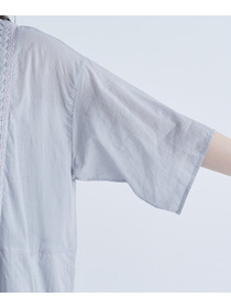 【congés payés】バイアスピンタックワンピース 詳細画像 チャコールグレー 10