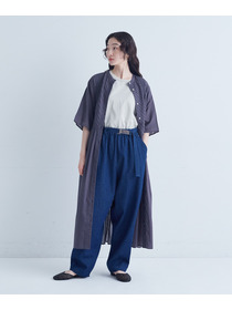 【congés payés】バイアスピンタックワンピース 詳細画像 チャコールグレー 14